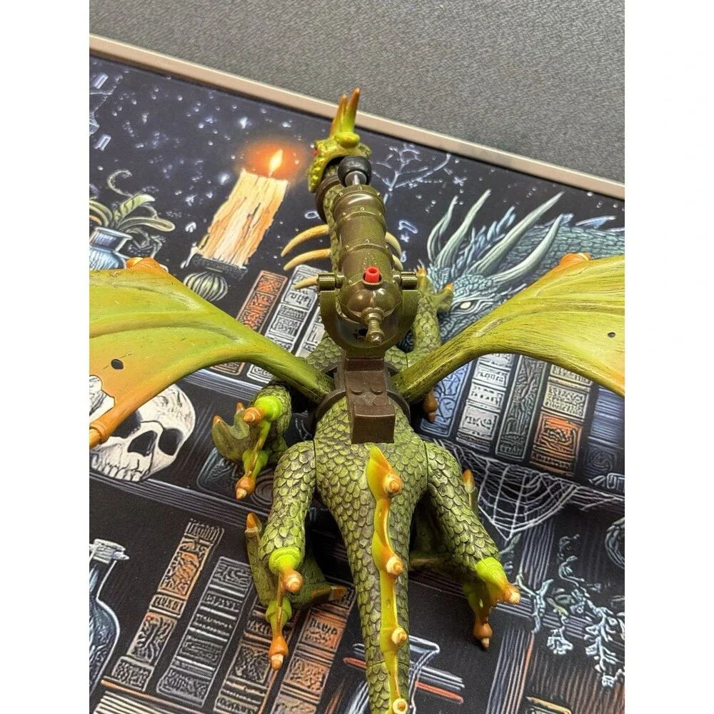 2003 Mega Bloks Krystal Wars Marader Cliff Dragon #9885 Green and Gold